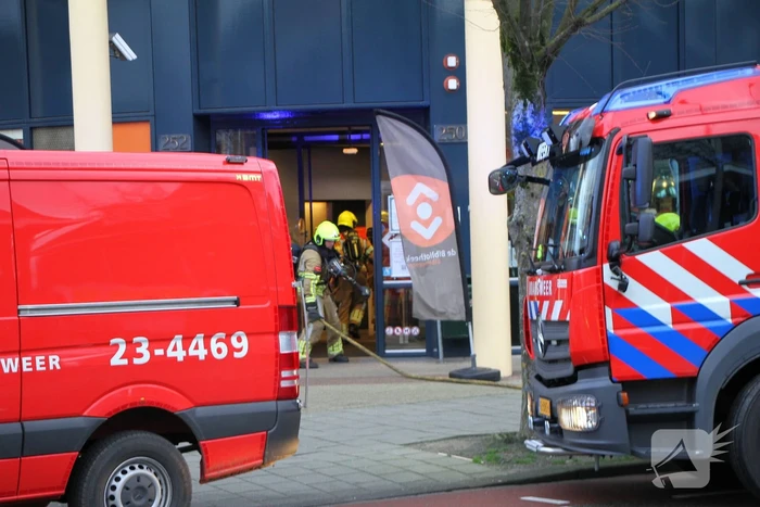 Bibliotheek ontruimd door brand