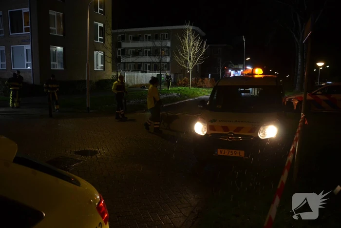 Grote brand in kelder van flatgebouw