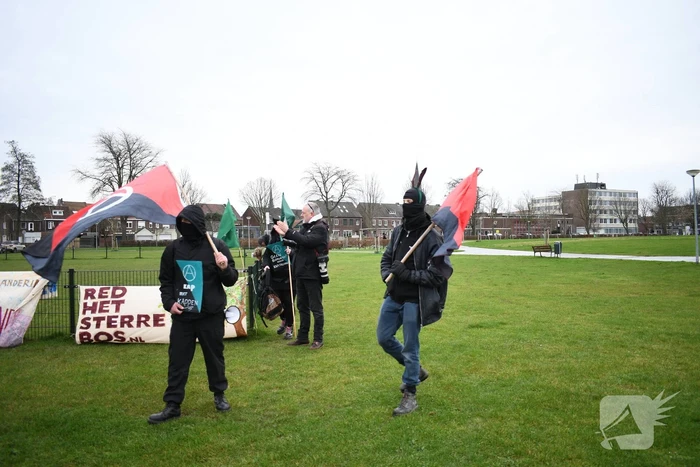 Demonstratie voor behoud van het Sterrebos