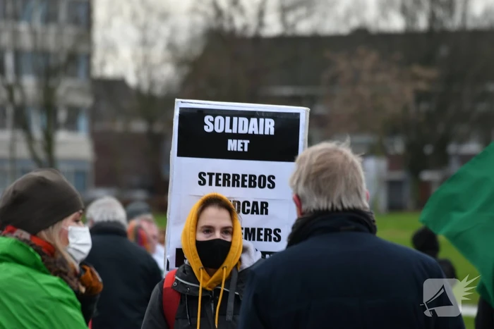 Demonstratie voor behoud van het Sterrebos