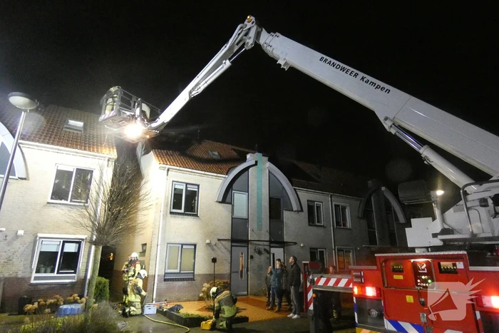 Lastige brand in spouwmuur