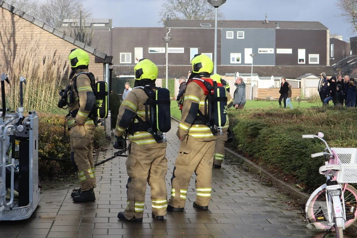 Veel rook bij brand in schoorsteen
