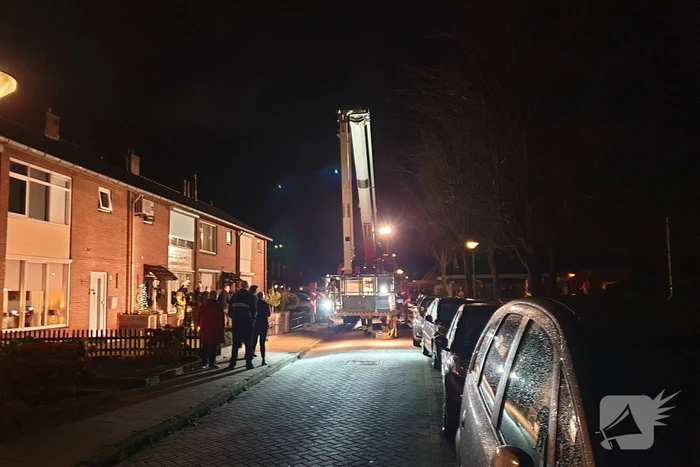 Schoorsteen geveegd na brand
