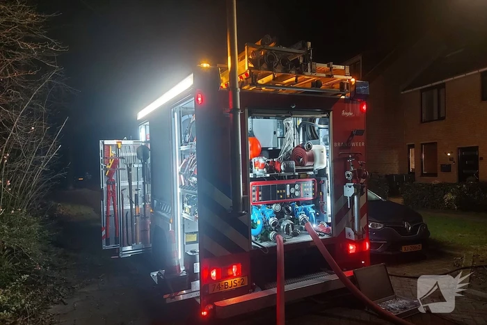 Brand op zolder van woning