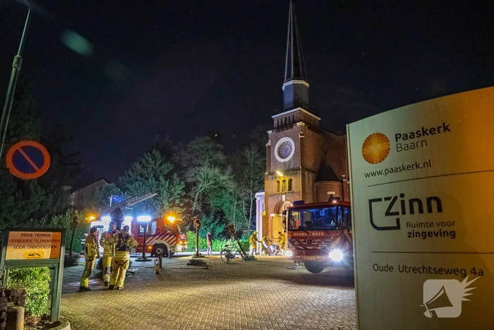 Brandweer ingezet voor brand in kerk