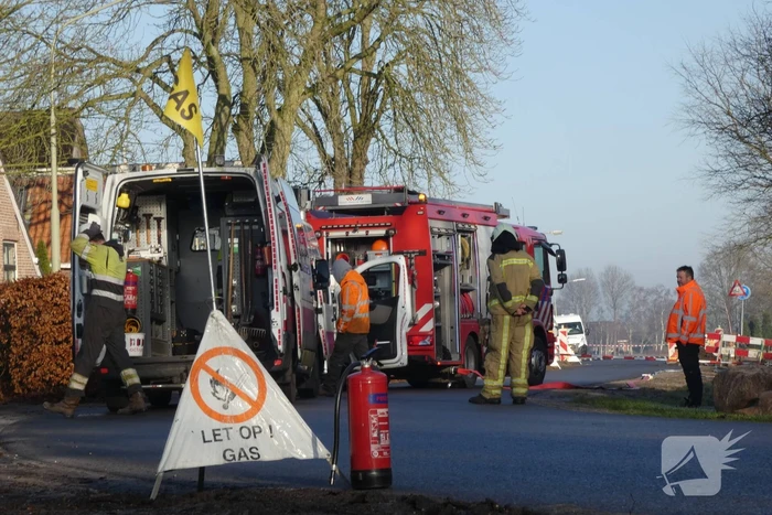 Gaslekkage geraakt tijden graafwerkzaamheden