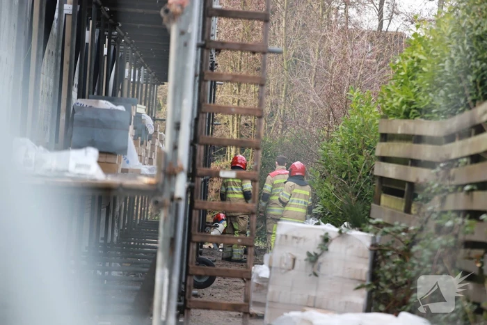 Bouwterrein ontruimd door gaslekkage