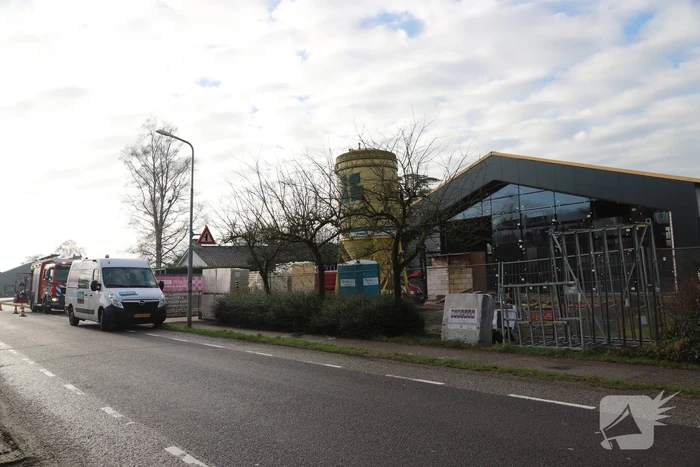 Bouwterrein ontruimd door gaslekkage