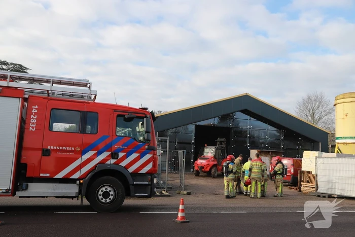 Bouwterrein ontruimd door gaslekkage