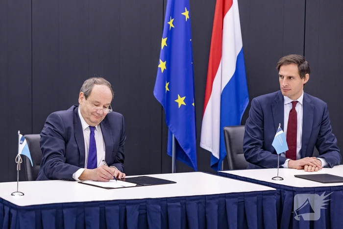 Ceremoniële overdracht ministerie van Financiën