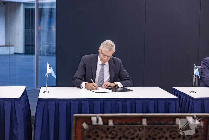 Ceremoniële overdracht ministerie van Financiën