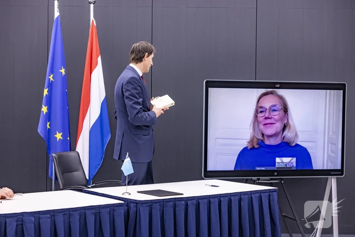 Ceremoniële overdracht ministerie van Financiën