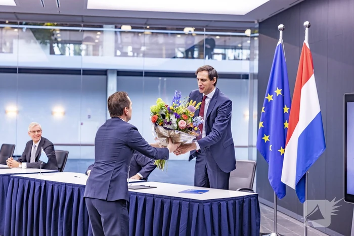 Ceremoniële overdracht ministerie van Financiën