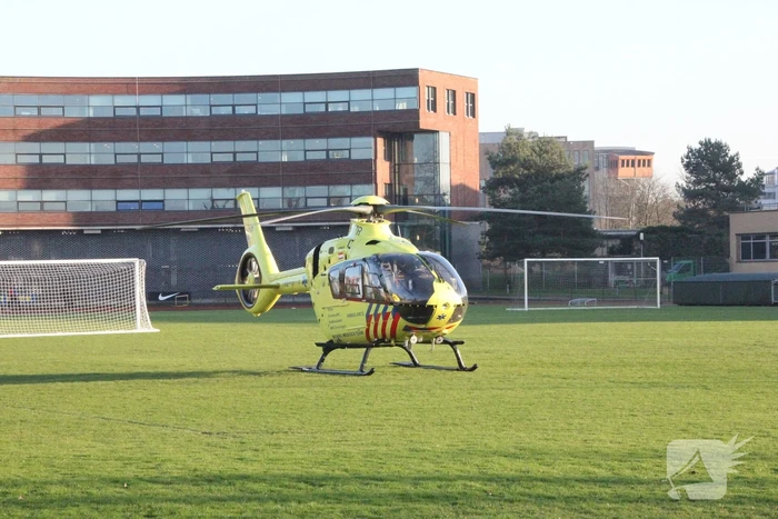 Traumahelikopter trekt veel bekijks