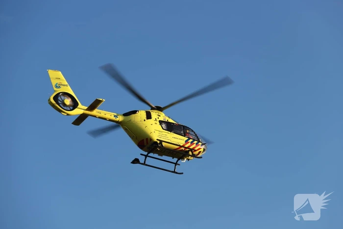 Traumahelikopter trekt veel bekijks