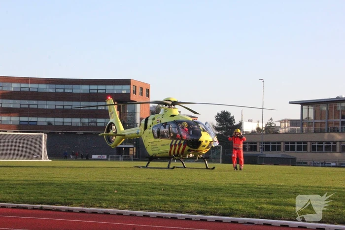 Traumahelikopter trekt veel bekijks