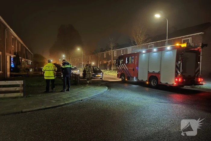 Brand in schoorsteen van woning