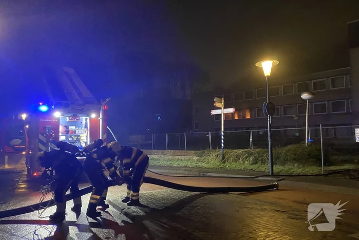 Forse brand in leegstaand kantoorpand