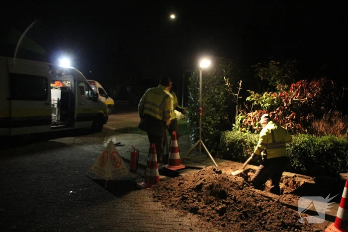 Brandweer ingezet voor hevige gaslekkage