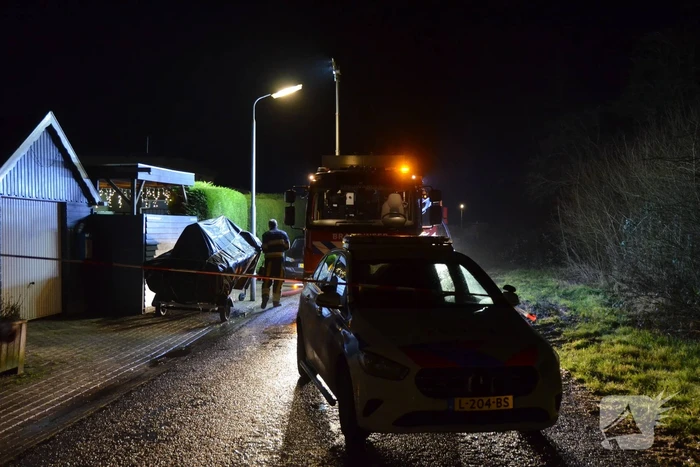 Brand aan boord van woonboot