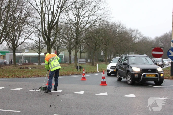 Range Rover flink beschadigd bij aanrijding