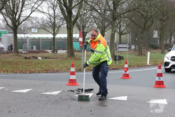 Range Rover flink beschadigd bij aanrijding