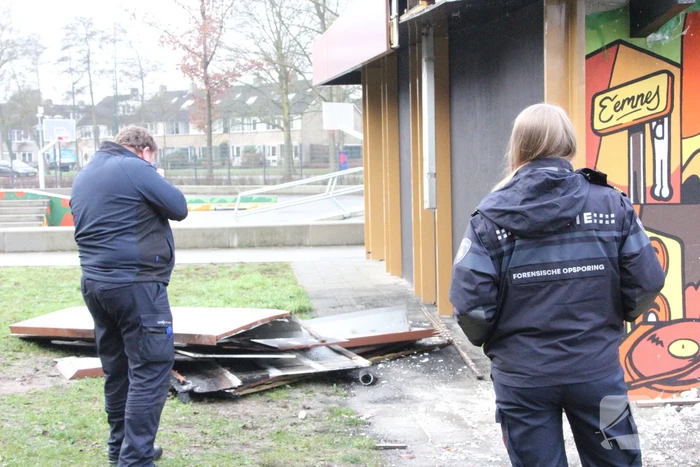 Forensische opsporing na brand jongerencentrum