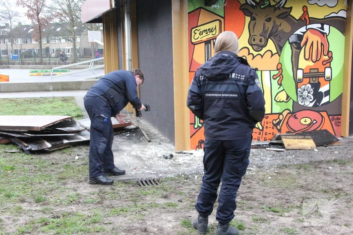 Forensische opsporing na brand jongerencentrum