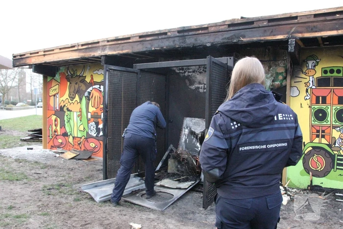 Forensische opsporing na brand jongerencentrum