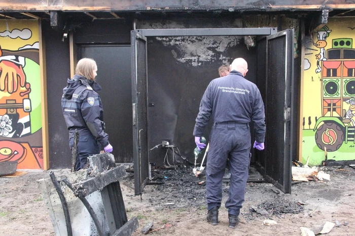 Forensische opsporing na brand jongerencentrum