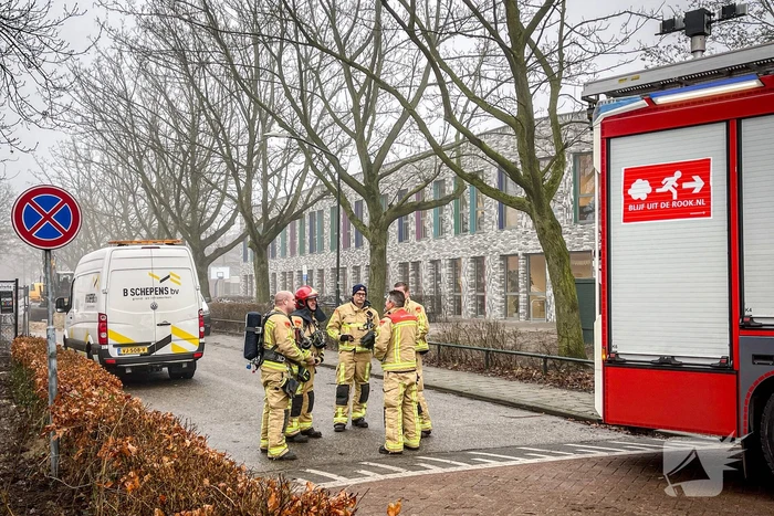 Gaslekkage ontstaan bij werkzaamheden op bouwterrein