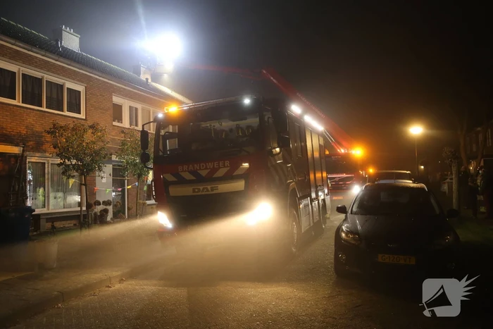 Veel rook bij schoorsteenbrand