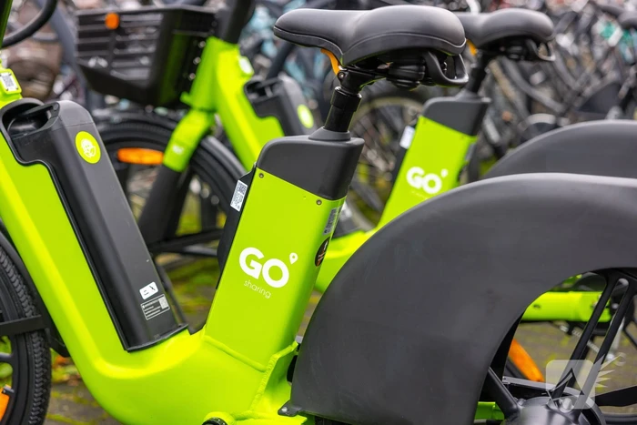 Go Sharing e-bikes klaar voor gebruik