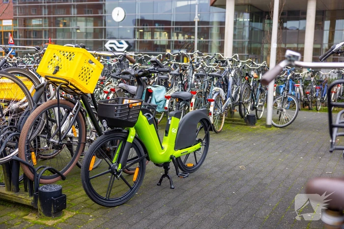Go Sharing e-bikes klaar voor gebruik