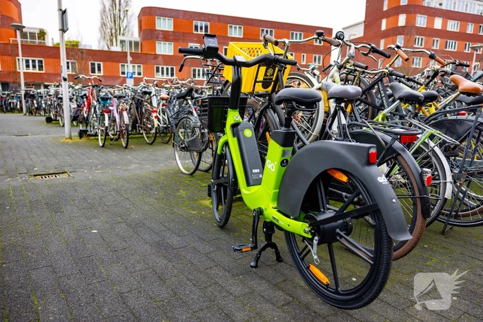 Go Sharing e-bikes klaar voor gebruik