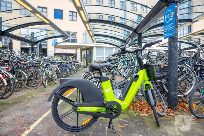 Go Sharing e-bikes klaar voor gebruik