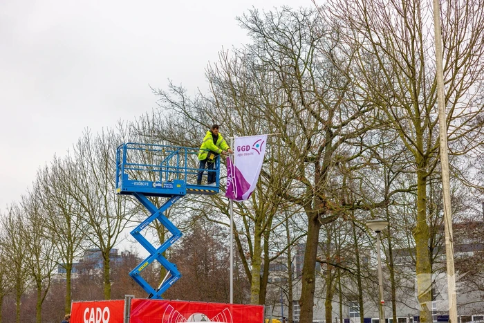 Laatste loodjes voor GGD XL test- en vaccinatielocatie