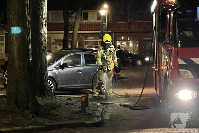 Brand in badkamer van woning
