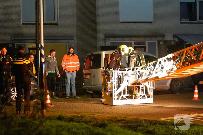 Schoorsteen geveegd na brand