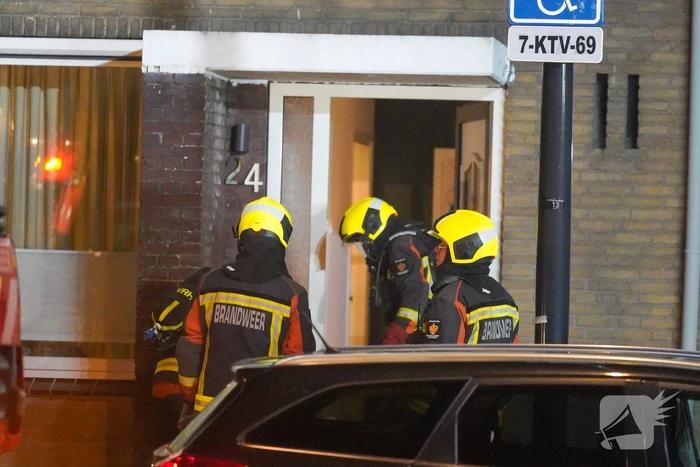 Schoorsteen geveegd na brand