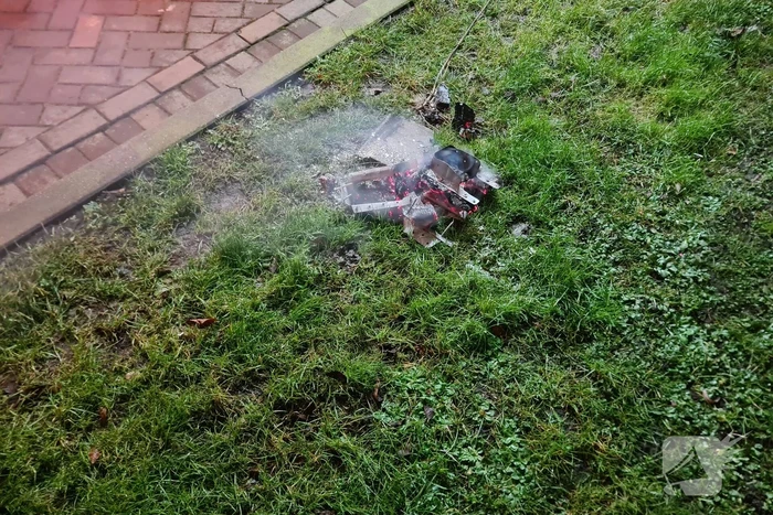 Schoorsteen geveegd na brand