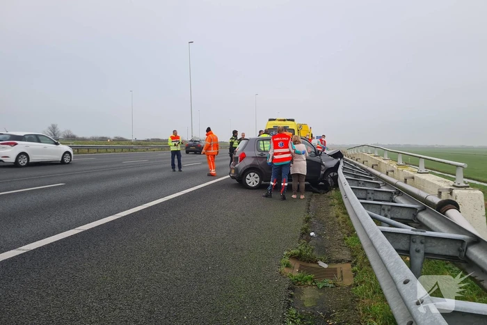 Schade bij ongeval op snelweg