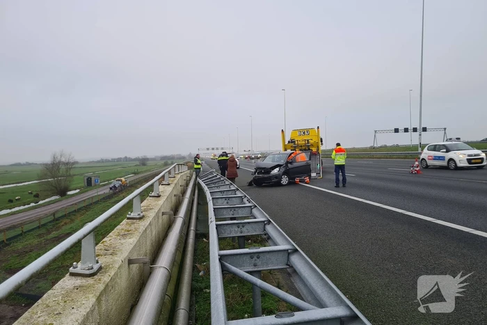 Schade bij ongeval op snelweg