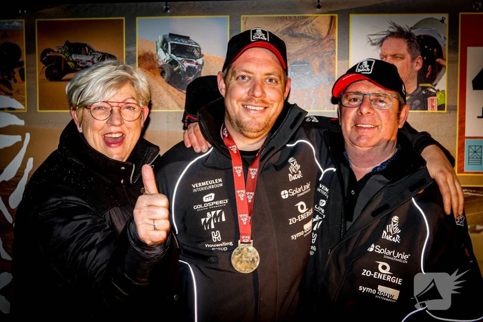 Jeffrey Otten thuis onthaald na Dakar rally
