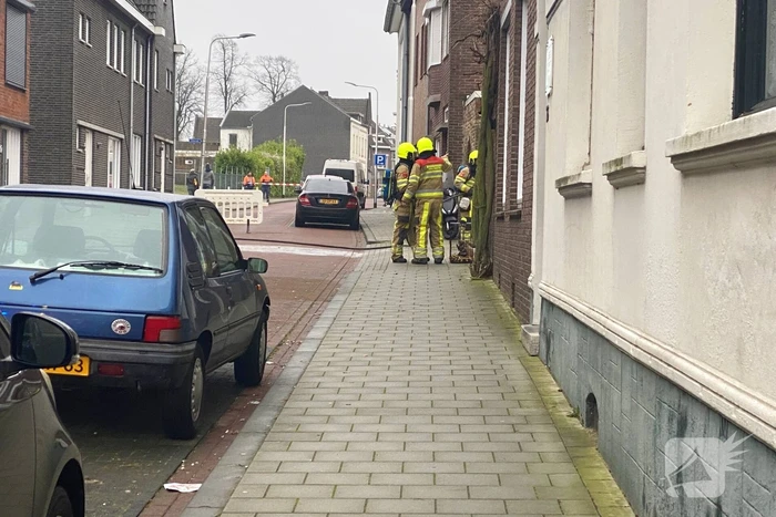 Gaslekkage ontstaan tijdens werkzaamheden
