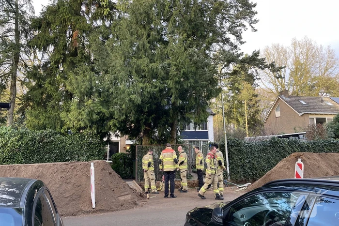Gasleiding geraakt tijdens graafwerkzaamheden