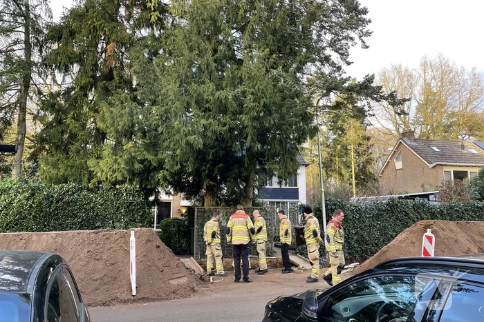 Gasleiding geraakt tijdens graafwerkzaamheden