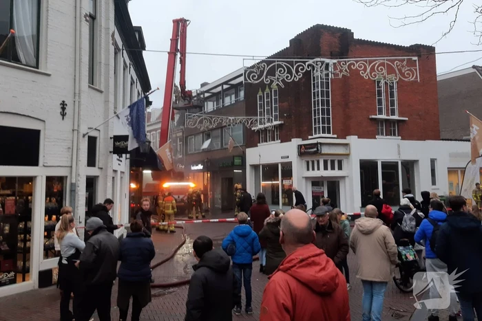 Hulpdiensten ingezet voor brand in centrum
