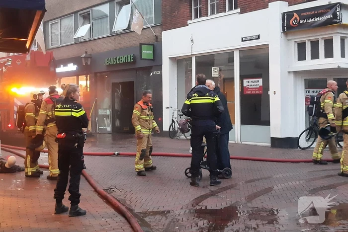 Hulpdiensten ingezet voor brand in centrum