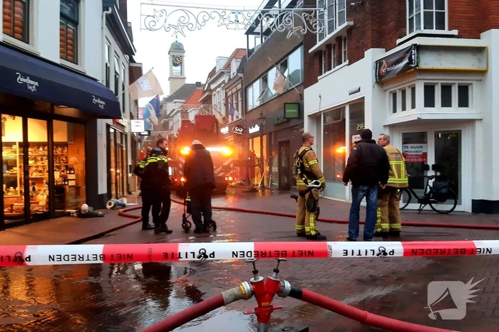 Hulpdiensten ingezet voor brand in centrum
